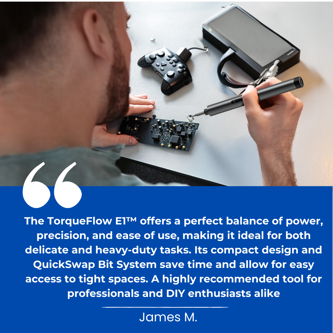TorqueFlow E1™ - Mini Electric Screwdriver