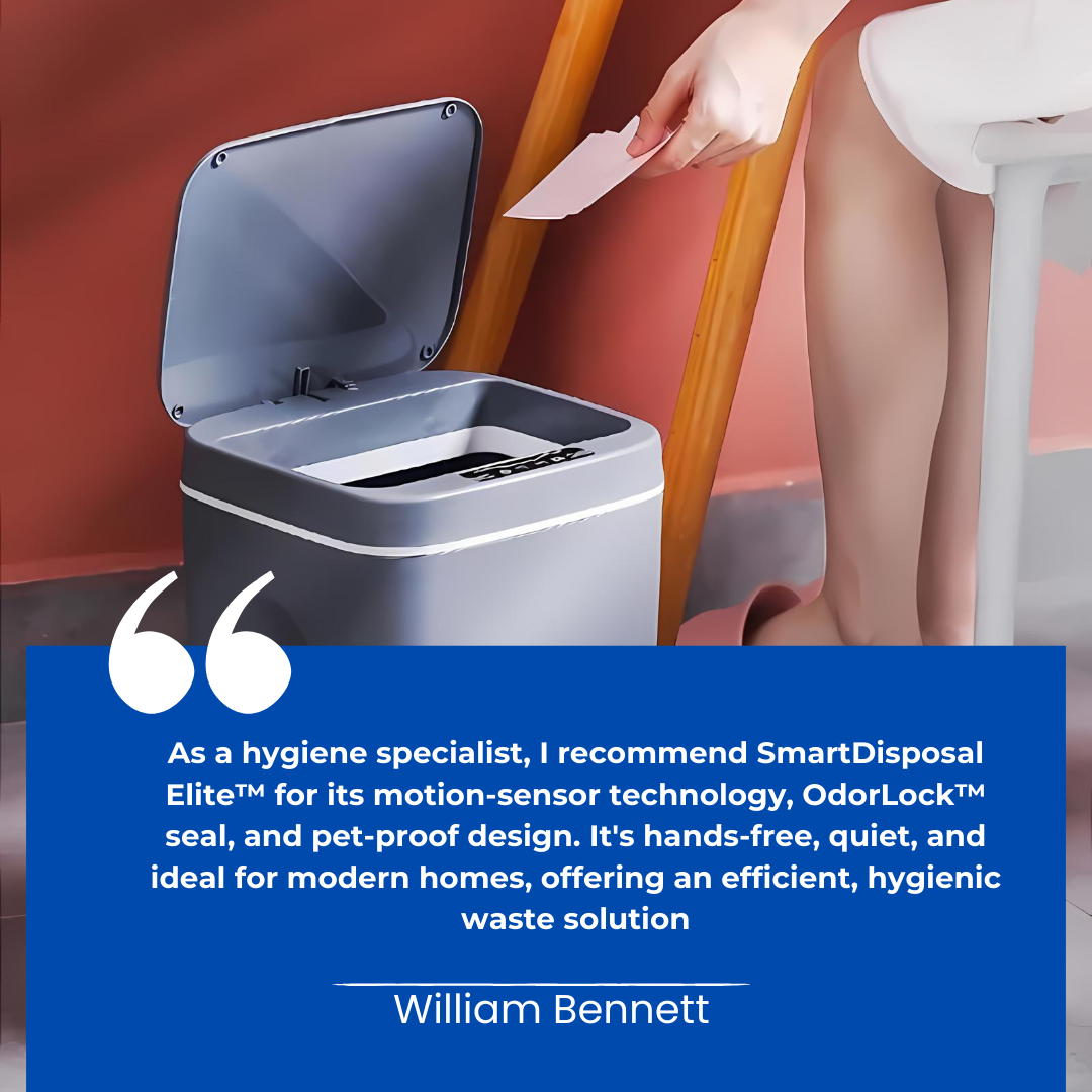SmartDisposal Elite™ - Touch-Free Trash Can