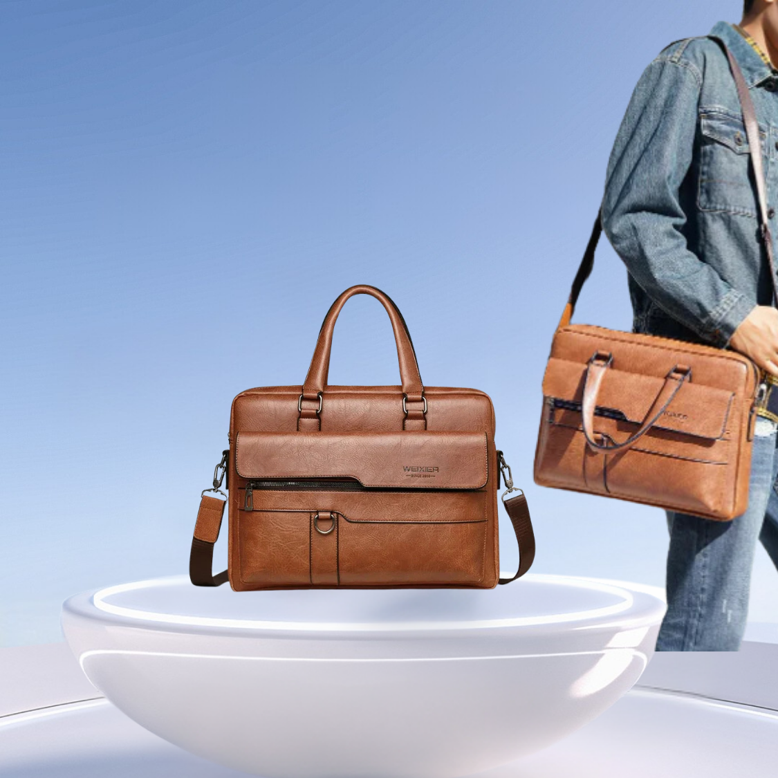 AscendCarrier™ - Leather Briefcase