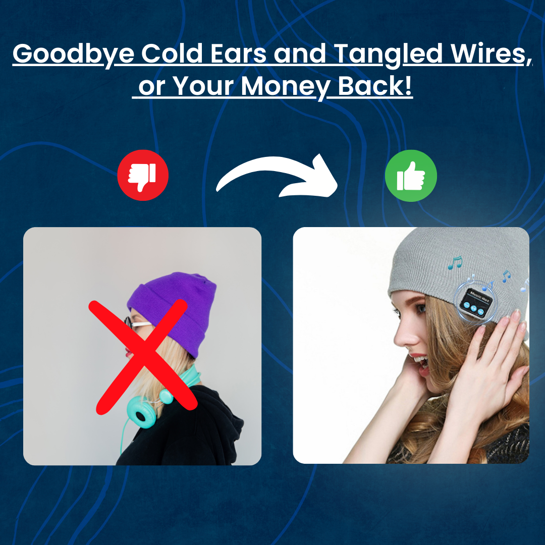 ThermaBeat Beanie™ - Bluetooth Beanie Hat