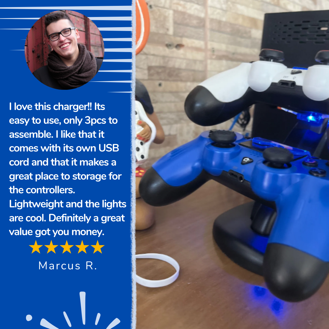 VoltBase™ - PS4 Controller Charger