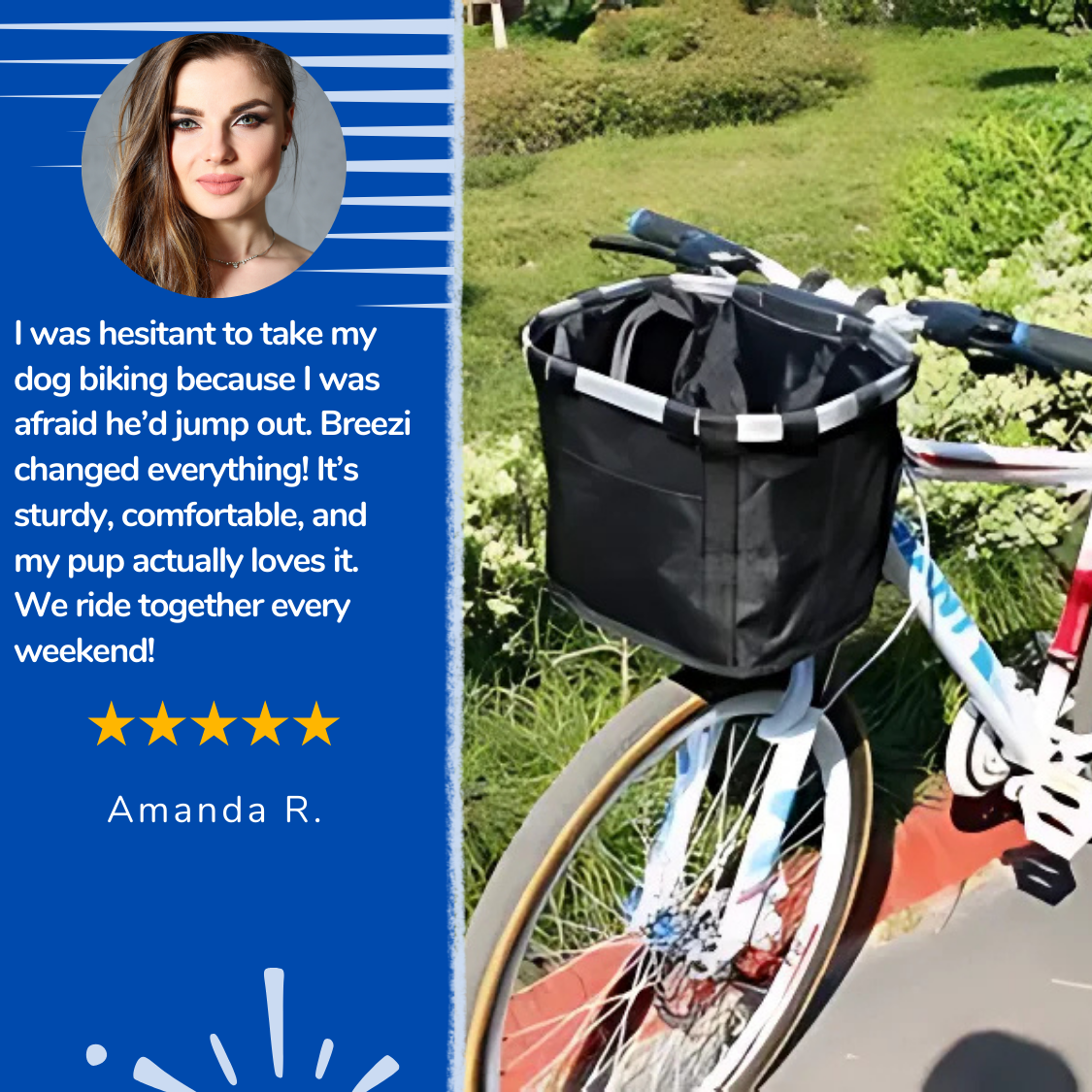 Breezi™ - Dog bike carrier