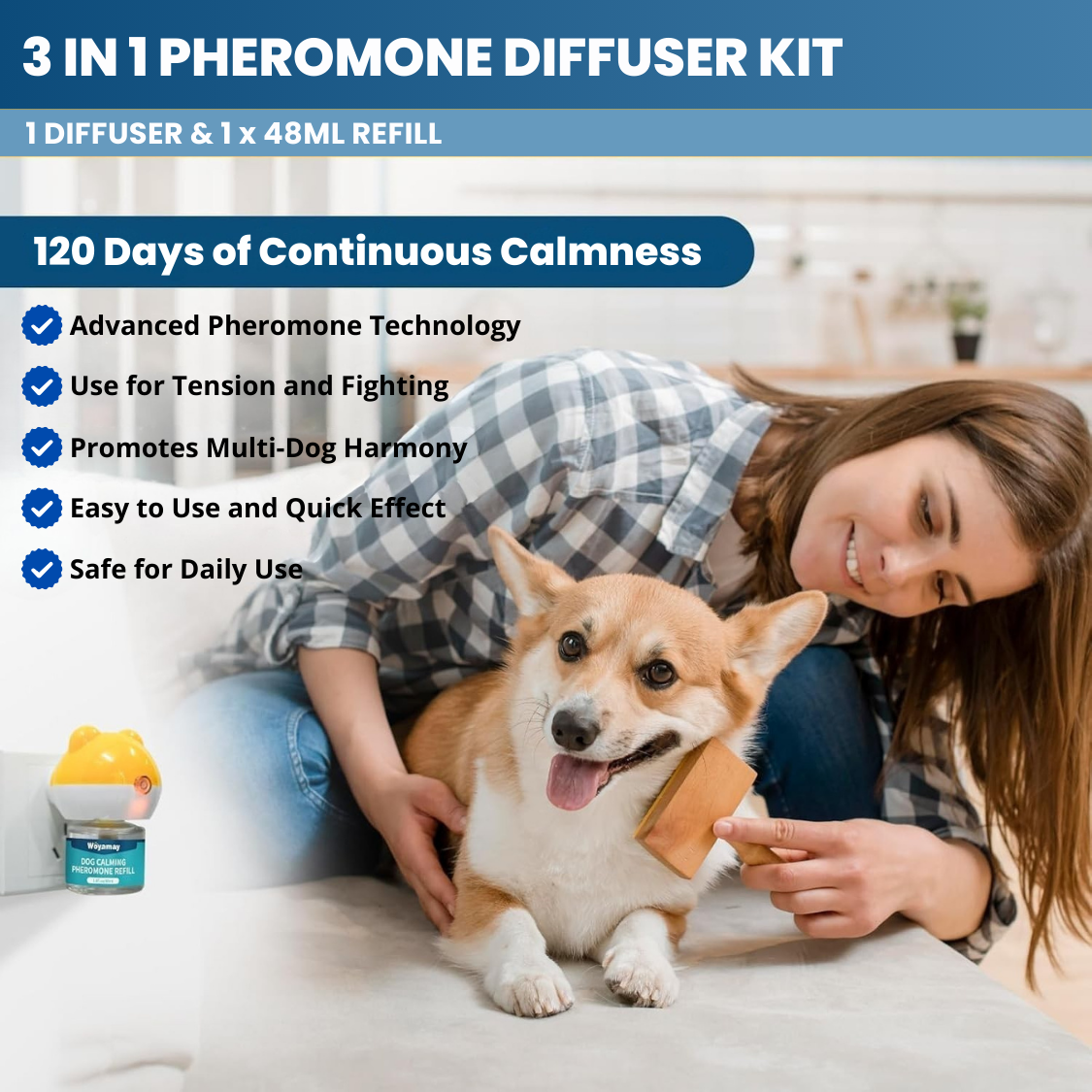 WhisperCalm™ Canine Diffuser - Dogs calming treats
