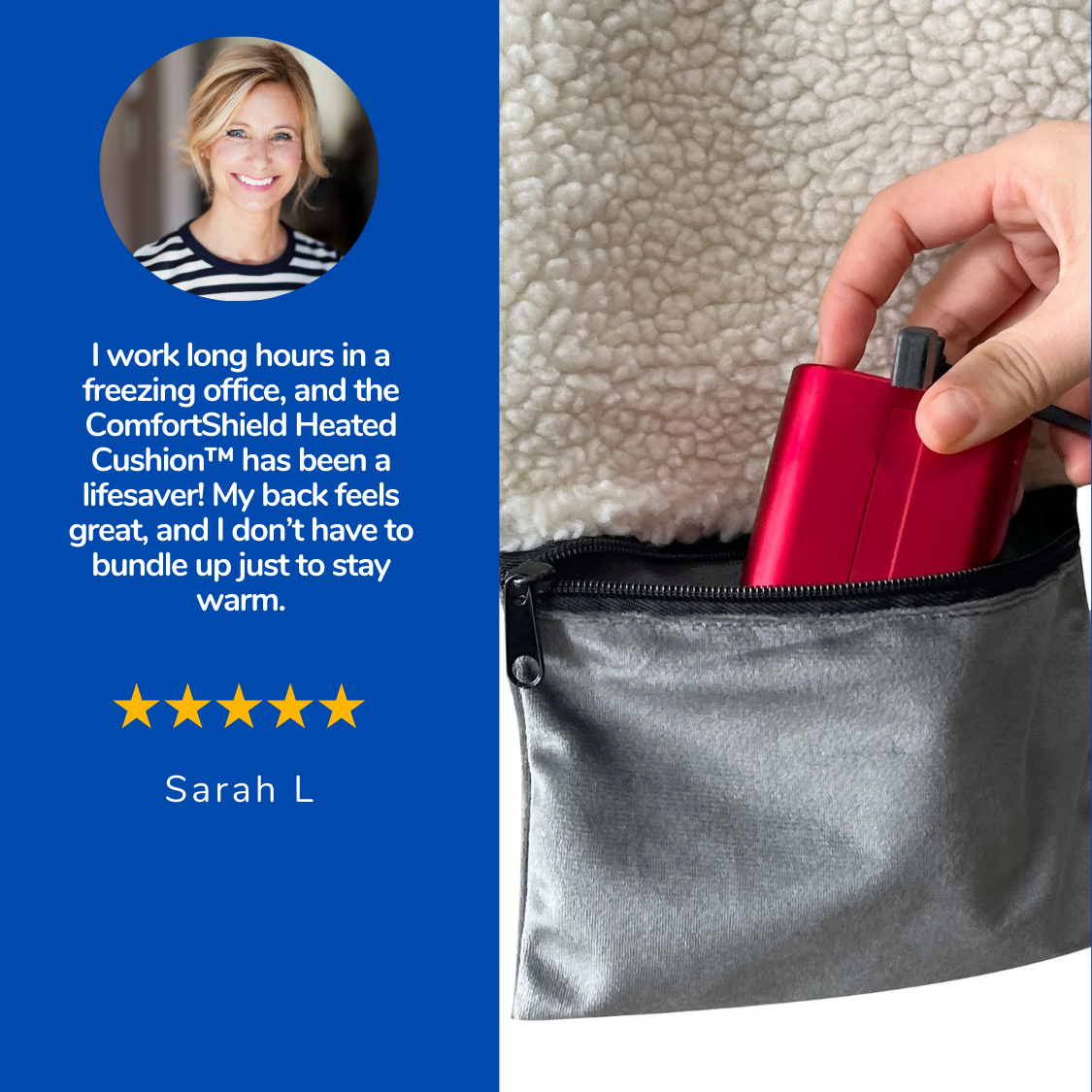ComfortShield Heated Cushion™ - Heated Seat Cushion