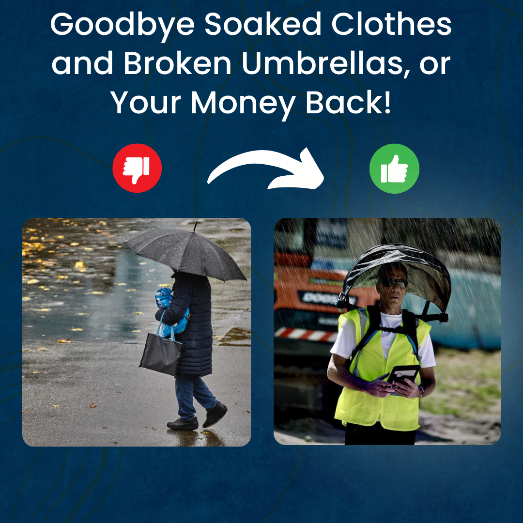 RainMaster X™ - Hands-free Umbrella
