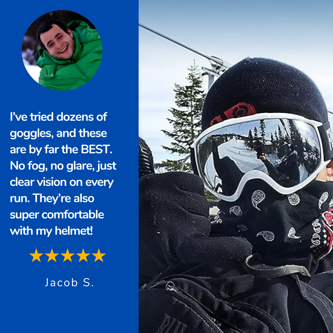 SnowLens Ultra™ - Ski Goggles