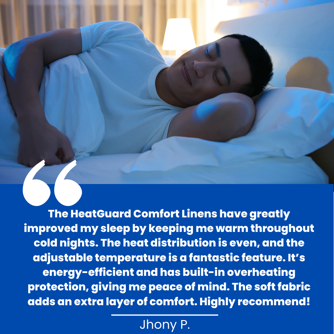 HeatGuard Comfort Linens™ - Heated Bed Sheets