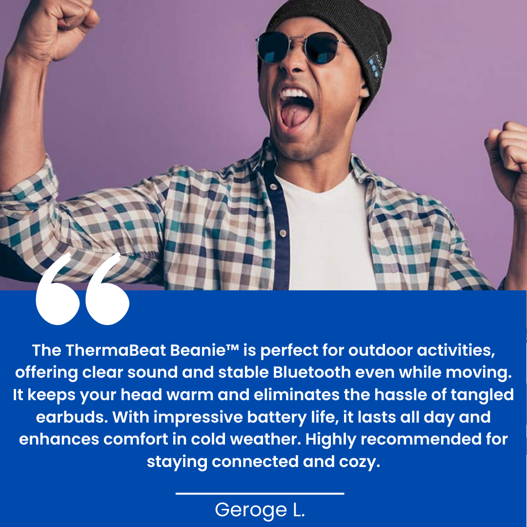 ThermaBeat Beanie™ - Bluetooth Beanie Hat
