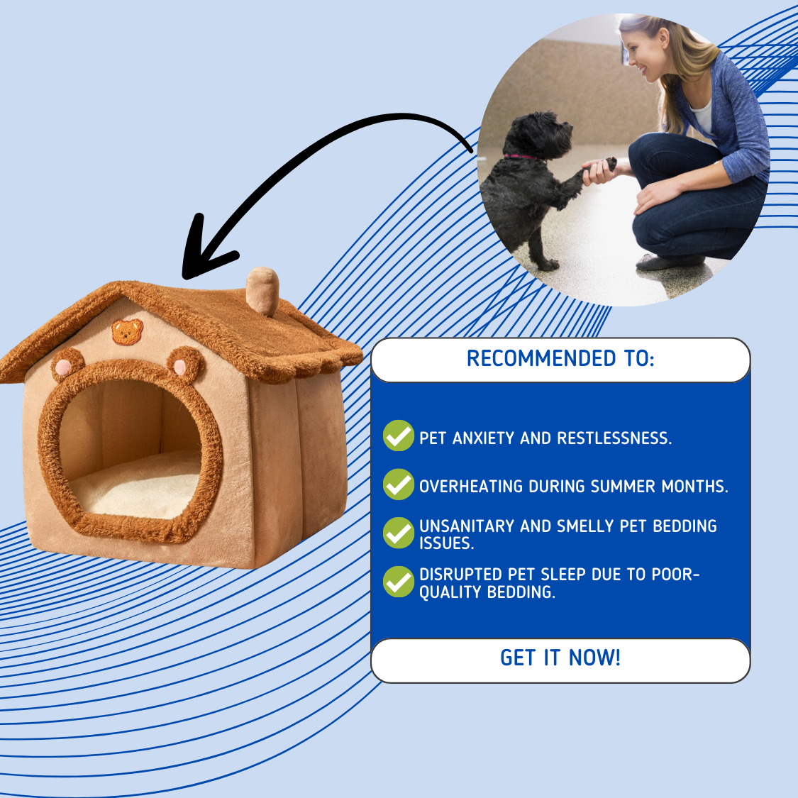 Snuggle Nest™ Pet Bed - Pet Bed