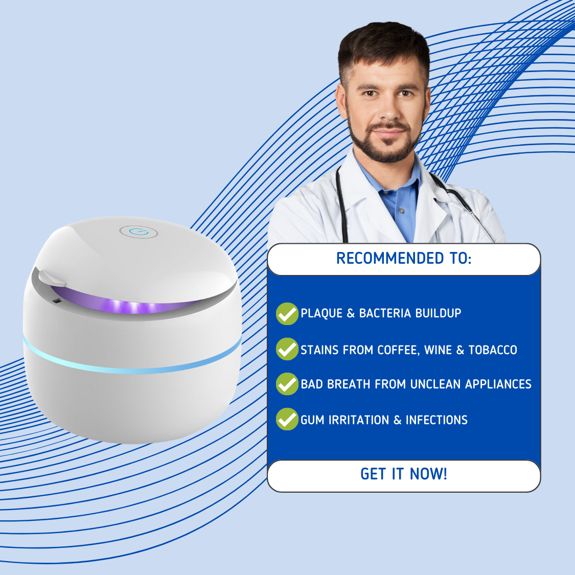 SonicPure Pro™ - Ultrasonic Cleaner For Retainers