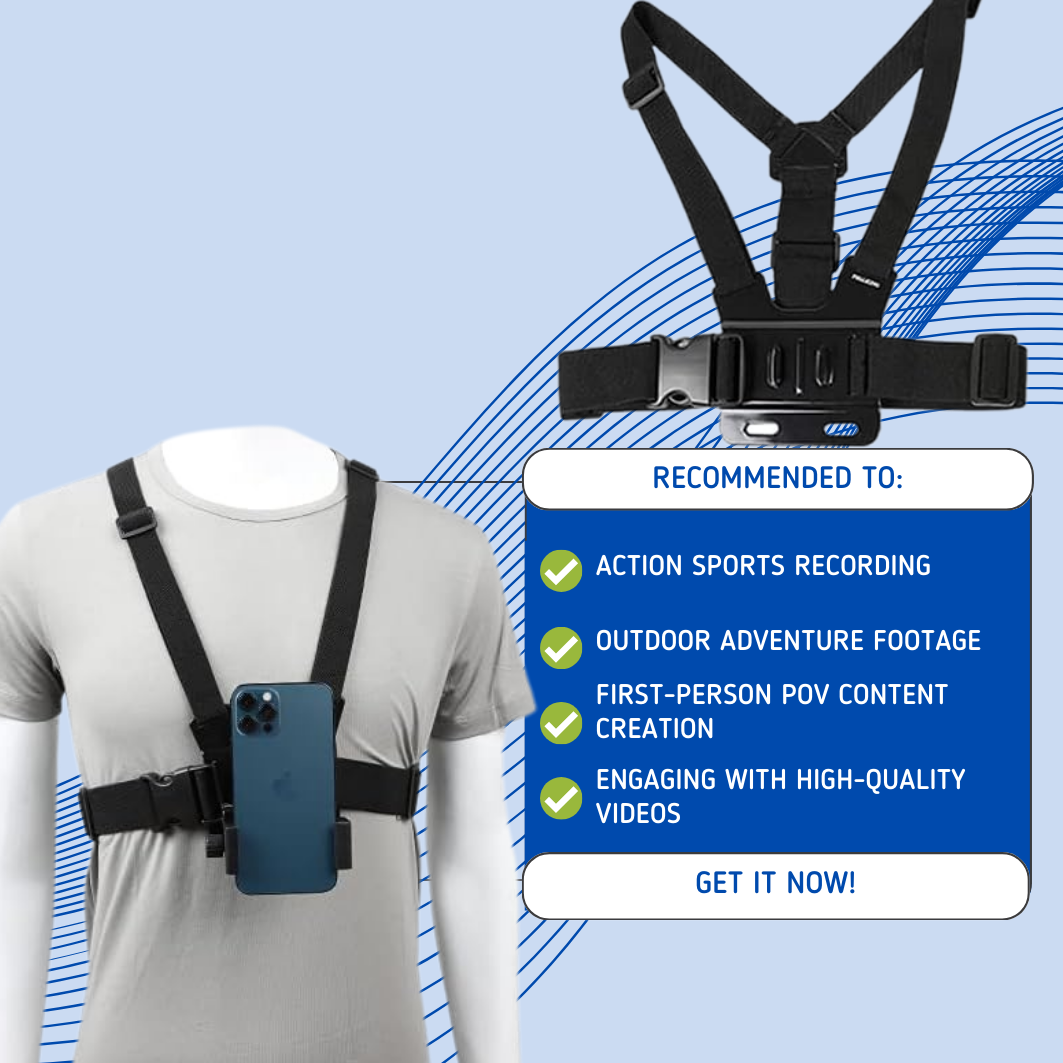 CaptureClutch™ - Phone Chest Strap