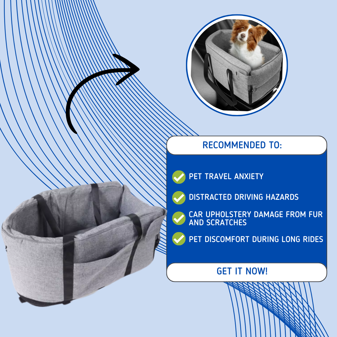 SafeNest™ - Pet Car Seat