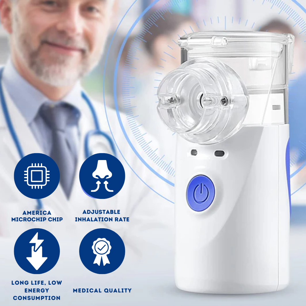 New BreezyPro V2™ - Portable Ultrasonic Nebulizer