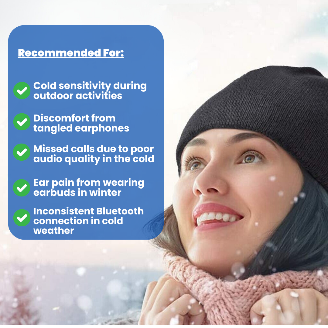 ThermaBeat Beanie™ - Bluetooth Beanie Hat
