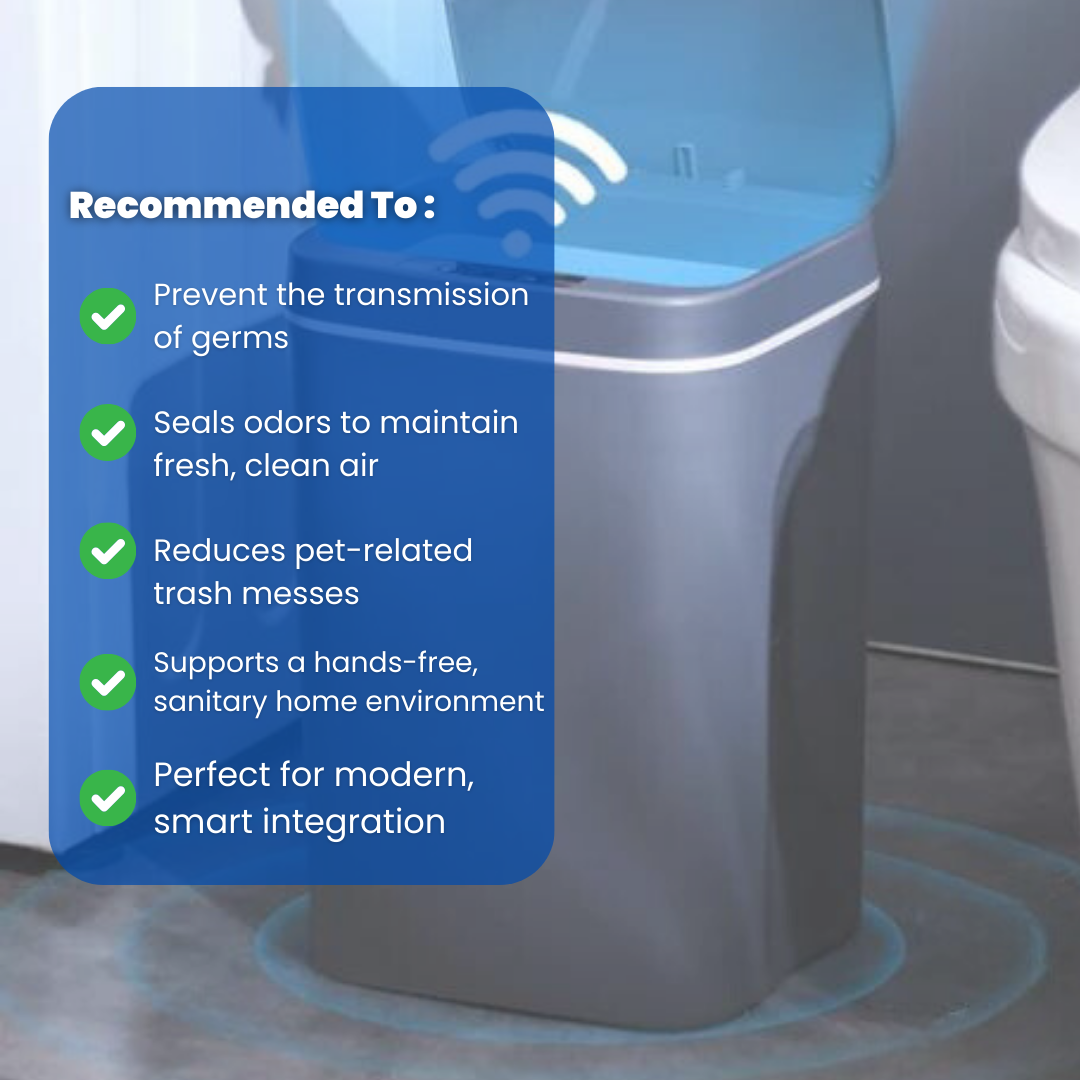 SmartDisposal Elite™ - Touch-Free Trash Can