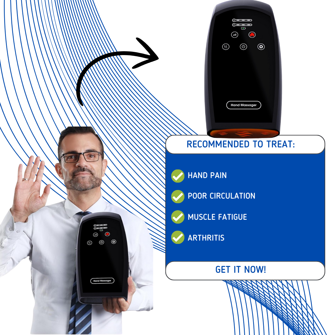 HandHaven Elite™ - Hand Massager