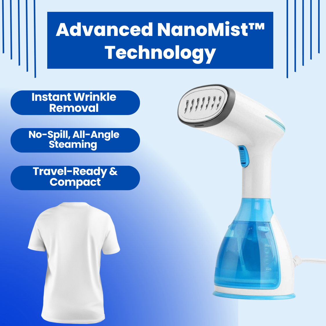 FreshFold Steamer™ - Handheld Steamer