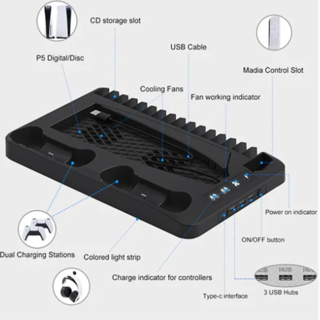 GameCool Tower™ - Ps5 Cooling stand