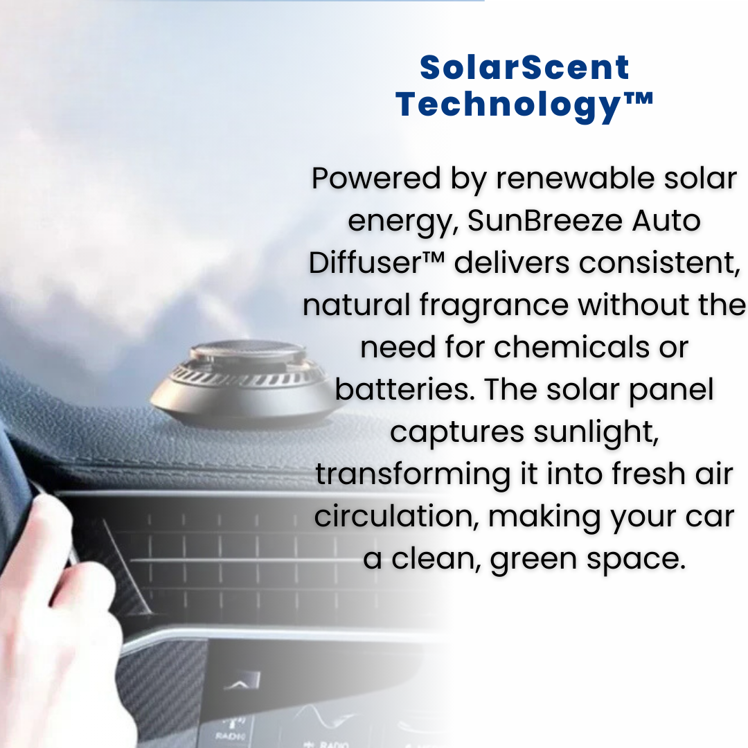SunBreeze Auto Diffuser™ - Solar-Powered Car Diffuser