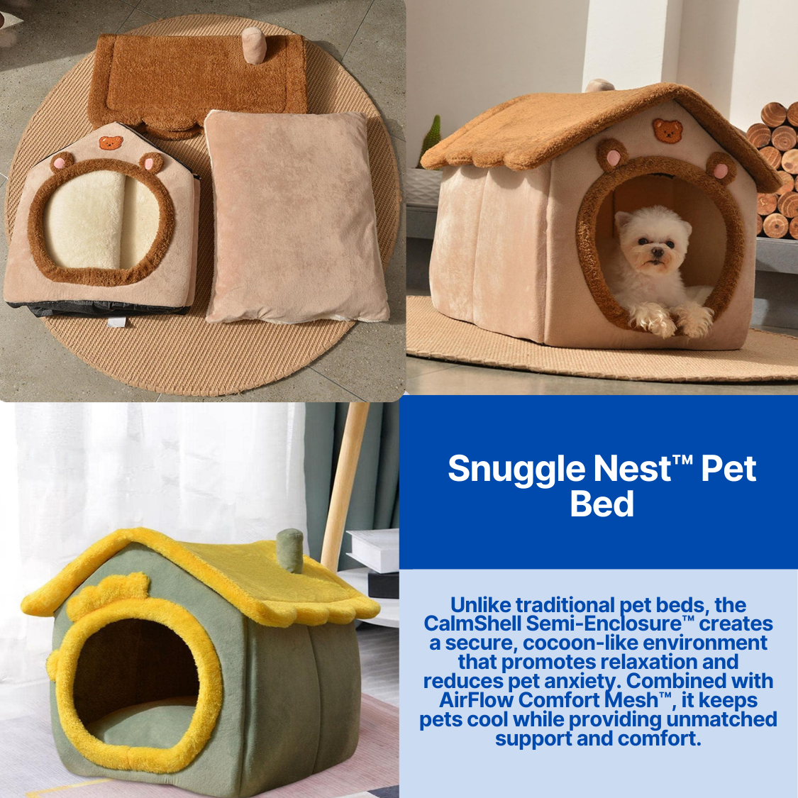 Snuggle Nest™ Pet Bed - Pet Bed