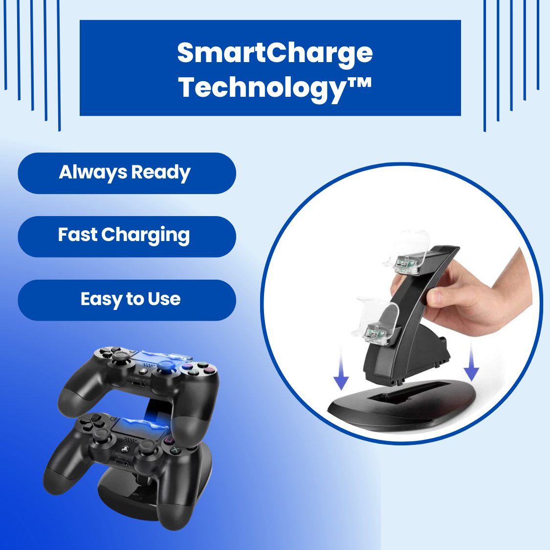 VoltBase™ - PS4 Controller Charger