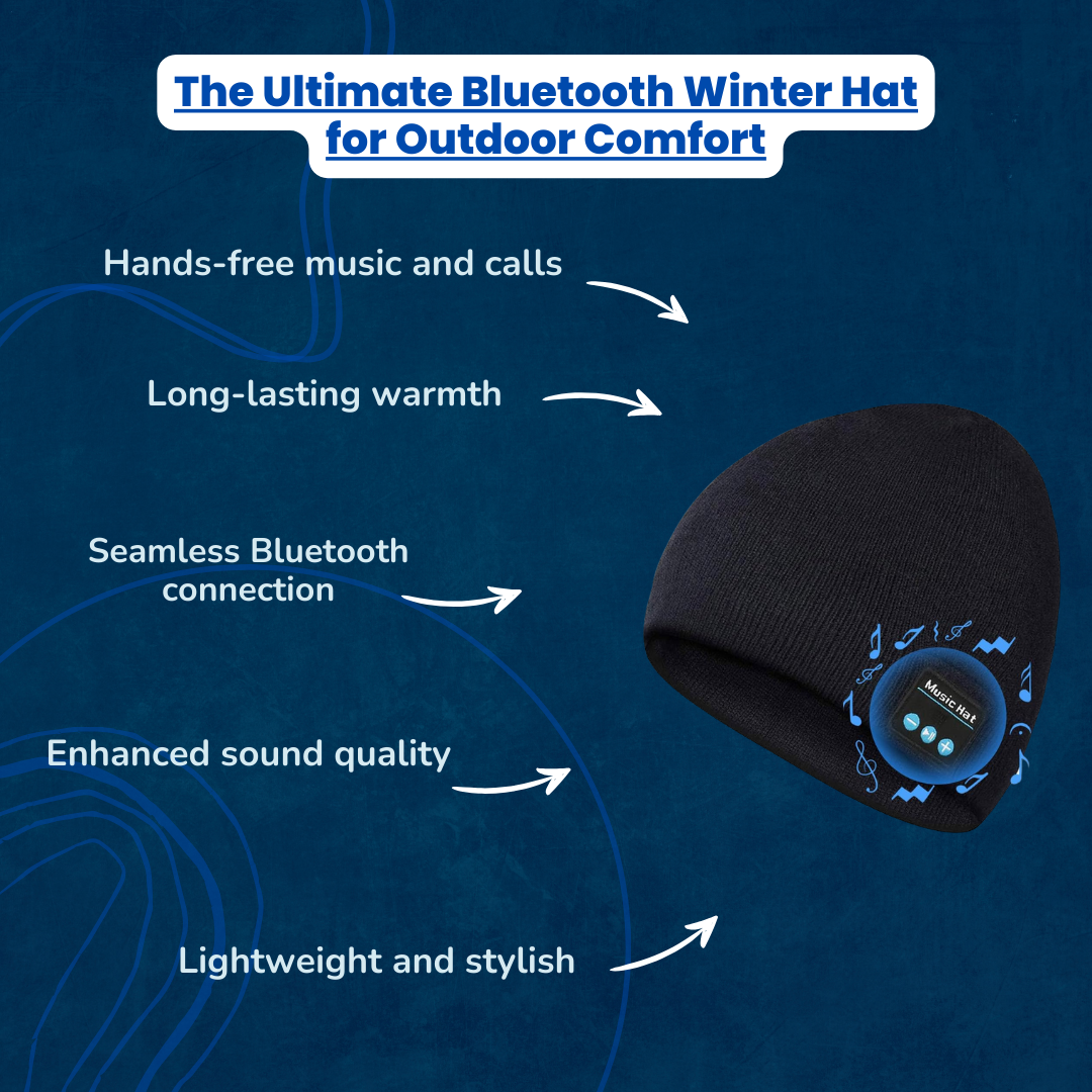 ThermaBeat Beanie™ - Bluetooth Beanie Hat