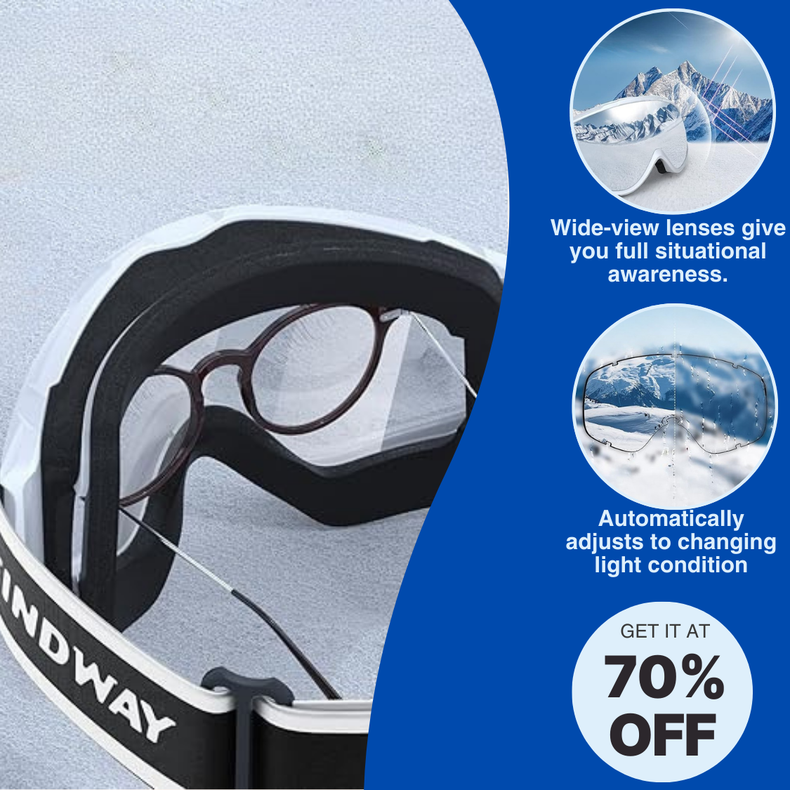 SnowLens Ultra™ - Ski Goggles