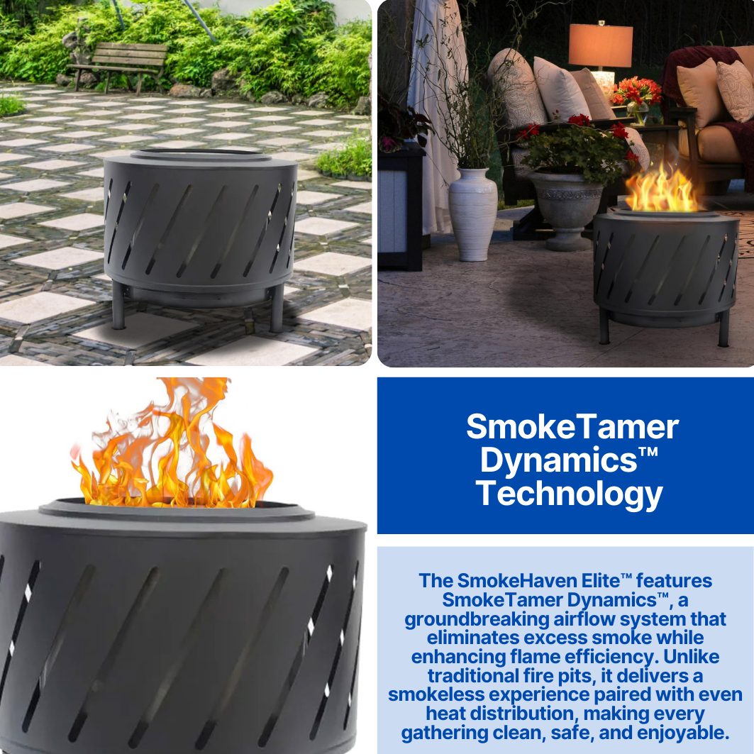 SmokeHaven Elite™ - Smokeless Fire Pit