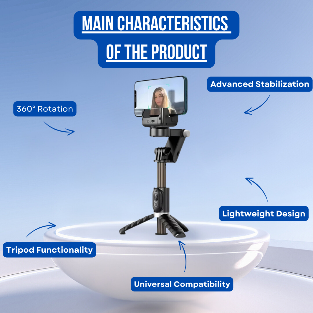 SteadyShot Axis™ - Selfie Stick Tripod