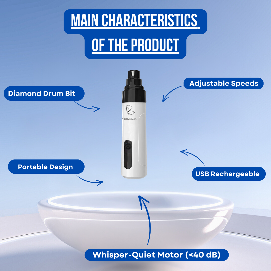 ClawCare Precision™ - Pet Nail Grinder