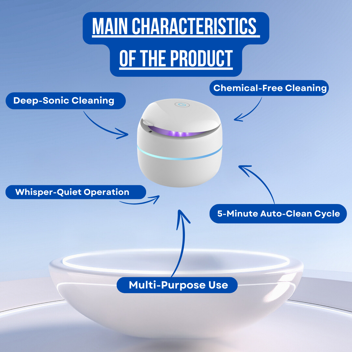 SonicPure Pro™ - Ultrasonic Cleaner For Retainers