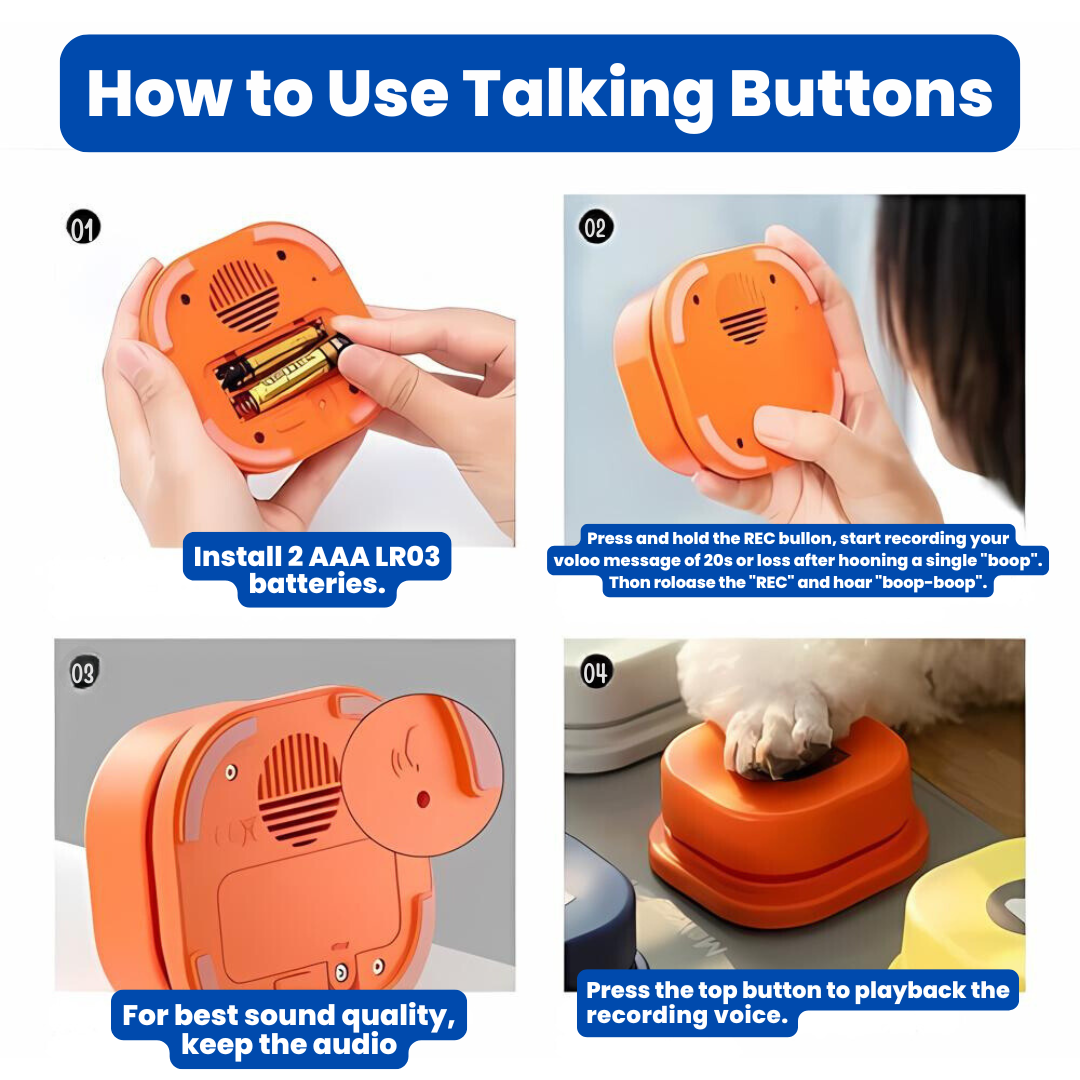 TalkToMe Button™ - Pet Communication Button
