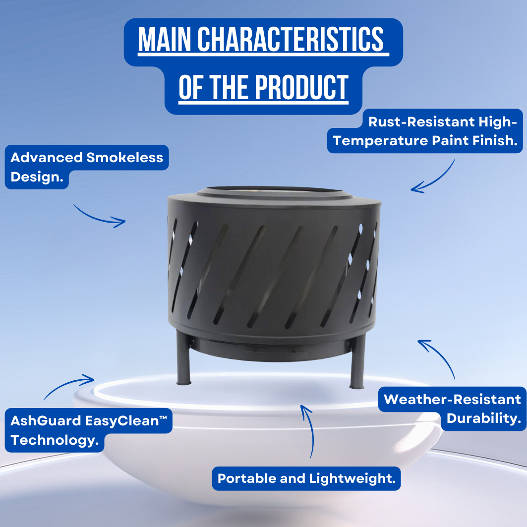 SmokeHaven Elite™ - Smokeless Fire Pit