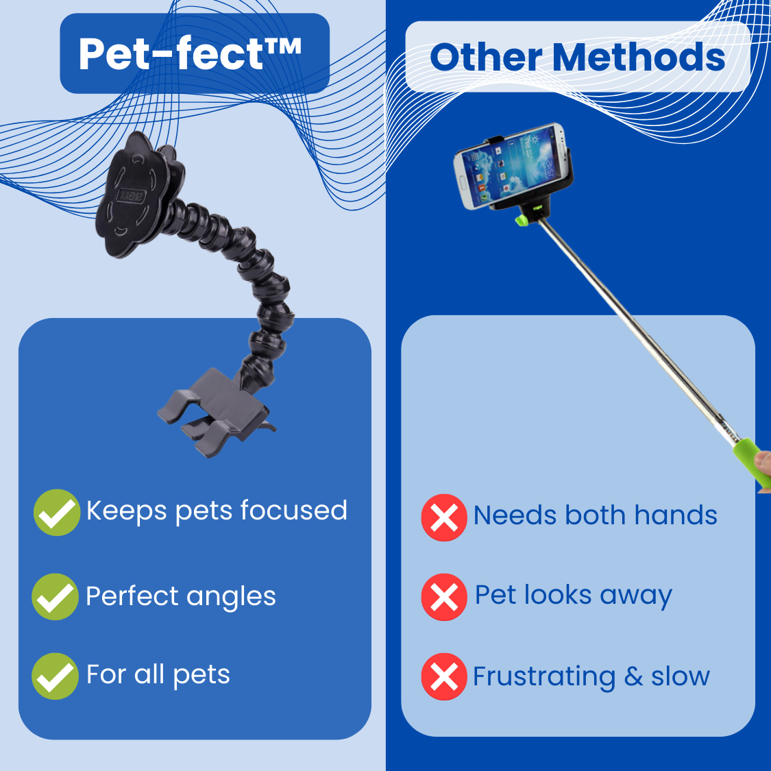Pet-fect™ - Pet Selfie Stick