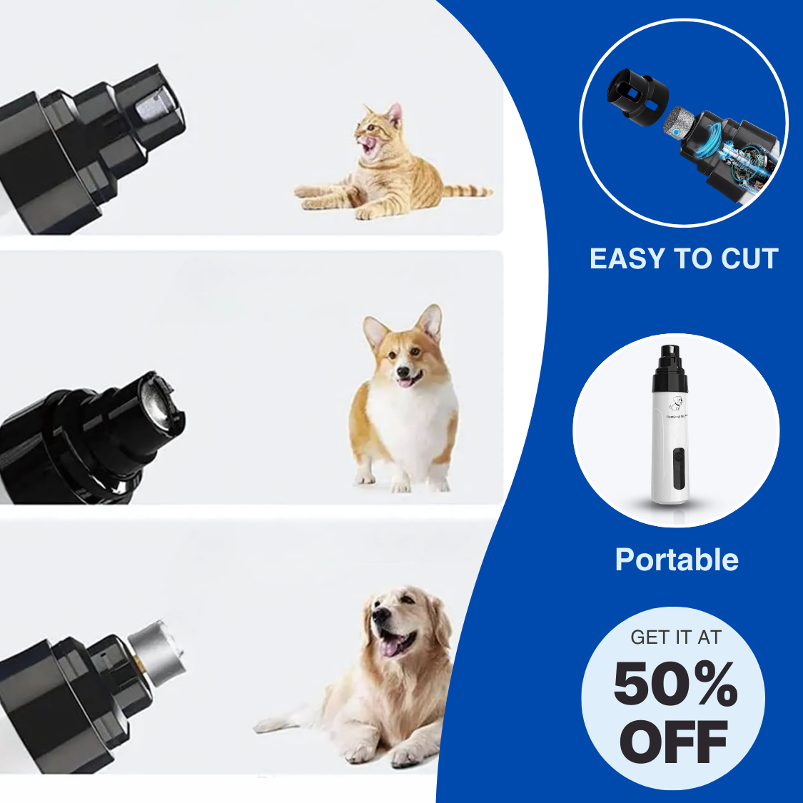 ClawCare Precision™ - Pet Nail Grinder