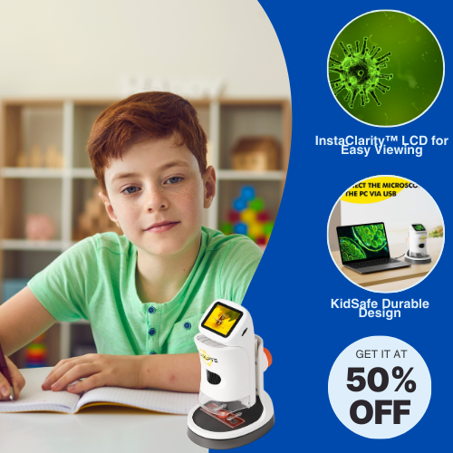 CurioView Scope™ - Kids Microscope With Screen