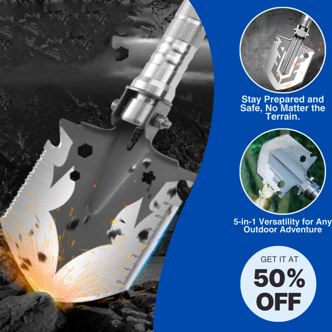 CampCraft Tactical™ - Folding Camping Shovel