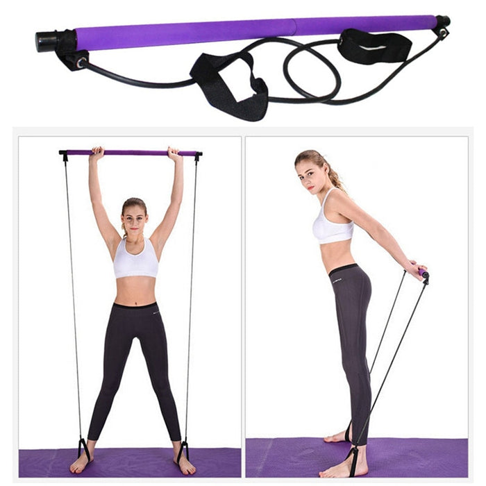 Home Workout Toning Bar With Resistance Bands