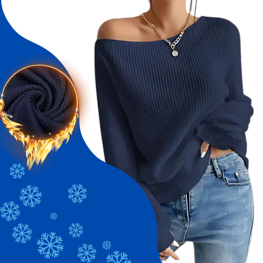 CurveCharm Pullover™ - Off-Shoulder Pullover