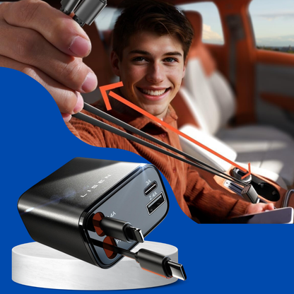 ChargeFlex Retract™ - Car phone charger