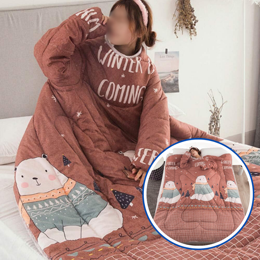 PlushNest Pro™ - Wearable Blanket