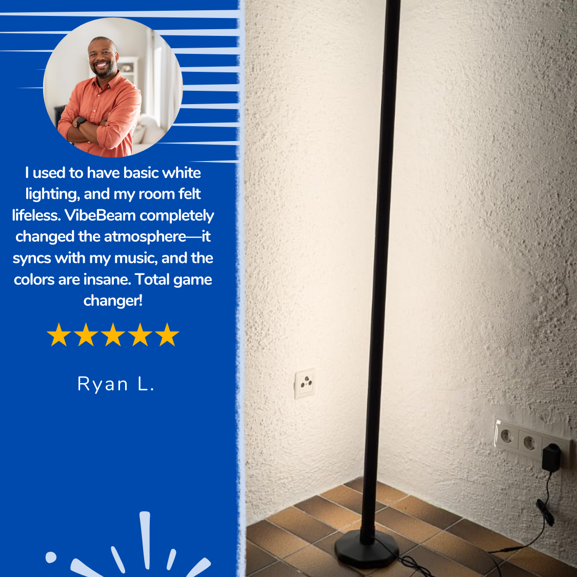 VibeBeam™ -  Minimalist floor lamp