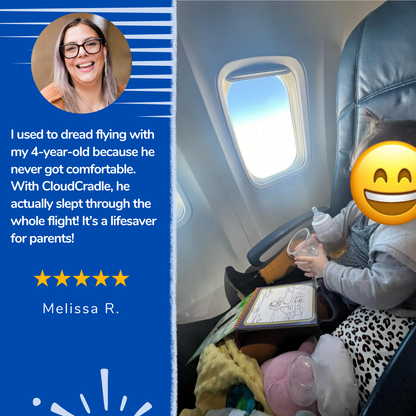 CloudCradle™ - Best airplane bed for kids