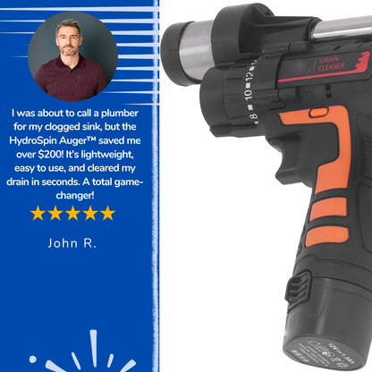 HydroSpin Auger™ - Toilet unblocker