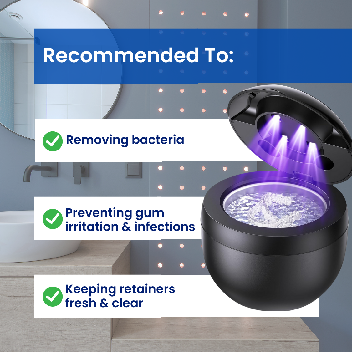 UltraBrite™ - Ultrasonic Retainer Cleaner