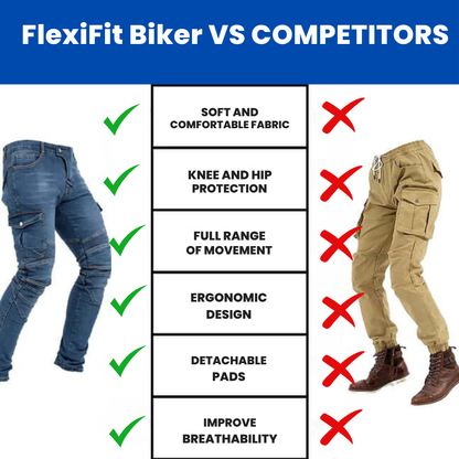 FlexiFit Biker - The #1 Motorcycle Pants