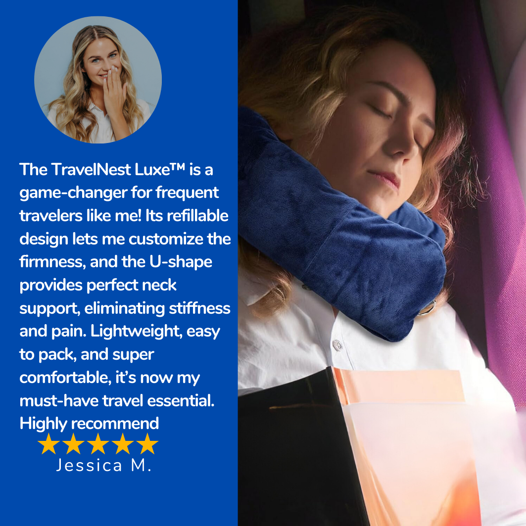 TravelNest Luxe™ - Travel Pillow