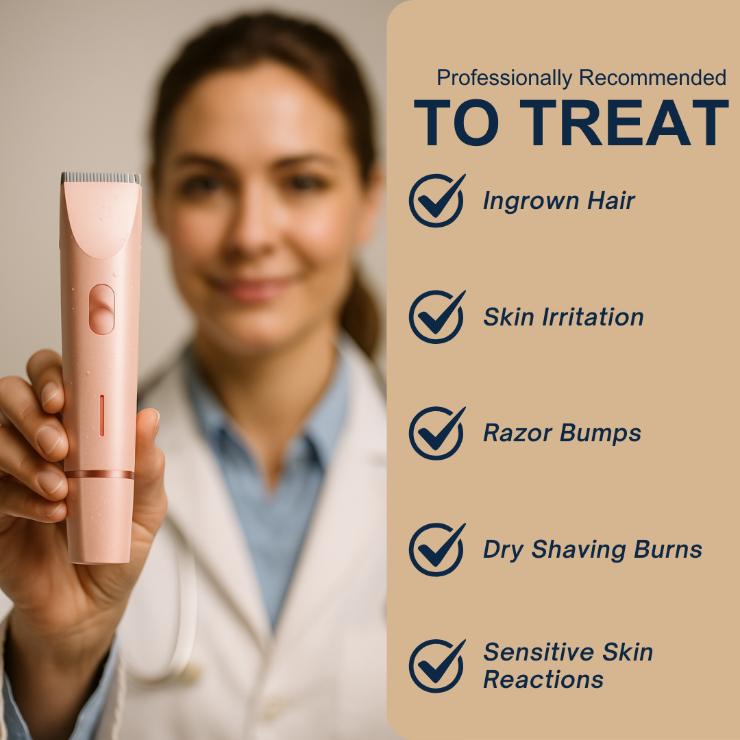 Barely™ - Bikini Trimir,  Body Shaver & Hair Remover for Smooth
