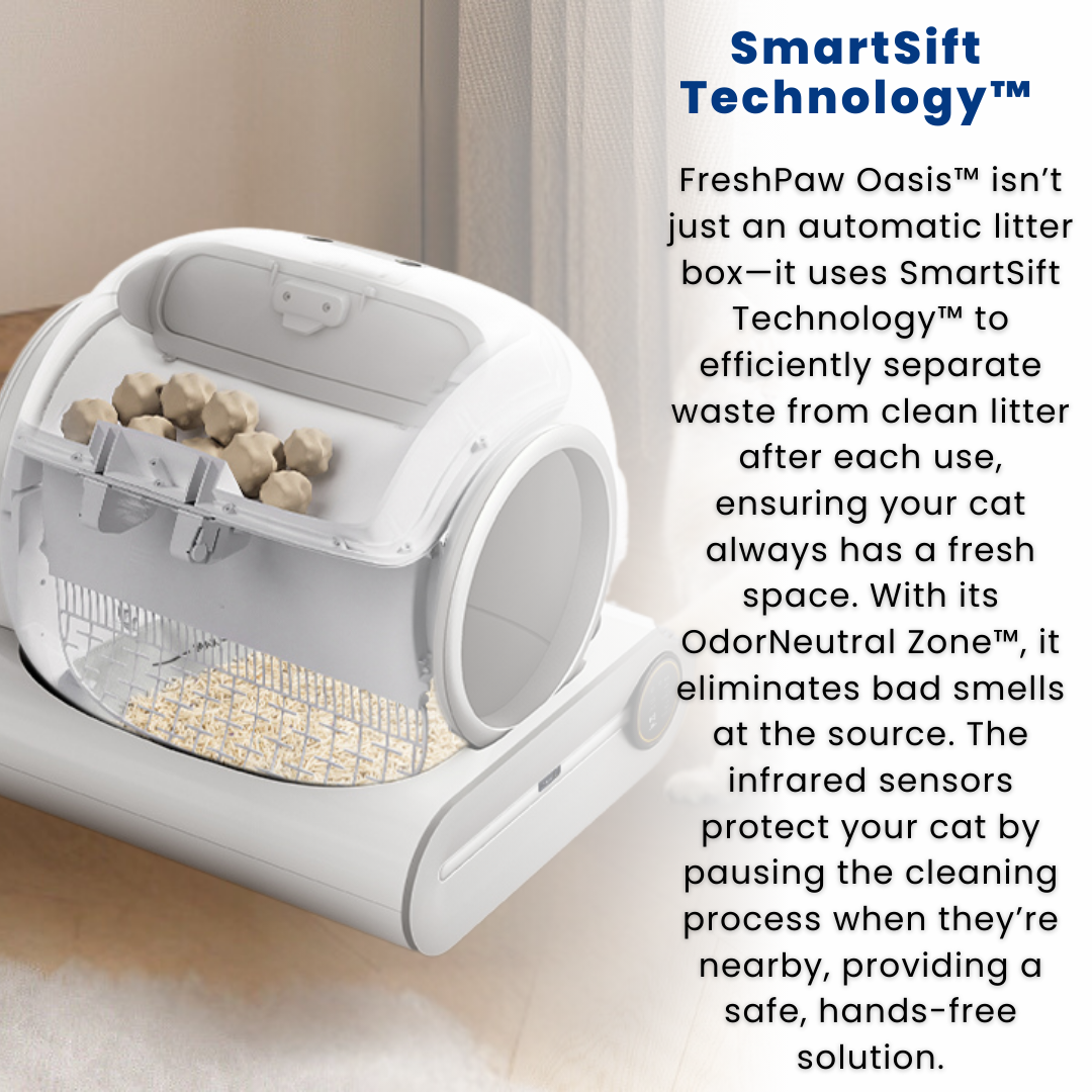 FreshPaw Oasis™ - Automatic Cat Litter Box