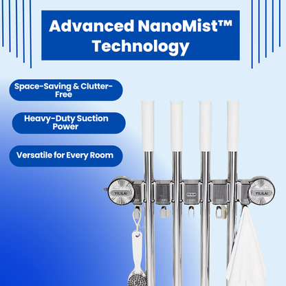 Gravity Lock™ - Broom And Mop Organizer